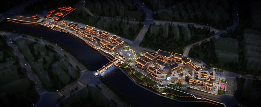 萍乡市南正街夜间景观灯光设计方案